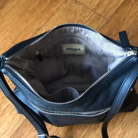 Margot Black Leather Crossbody Bag with Silver Hardware - Picture 7 of 9